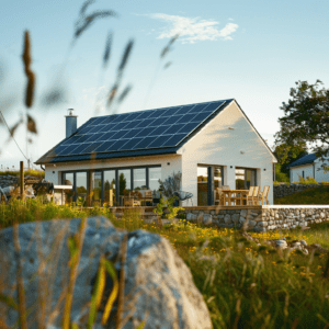 Photo d'une maison de cmapagne rénovée