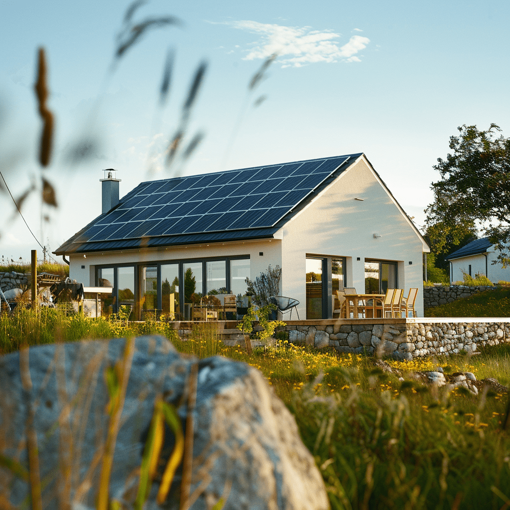 Photo d'une maison de cmapagne rénovée