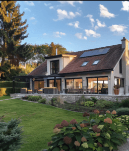 Photo d'une maison rénovée et écoresponsable