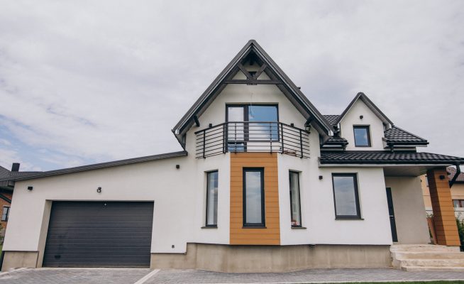 House isolated in the field
